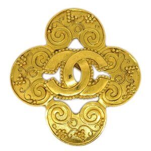 Chanel Gold Brooch Pin 96A 115072